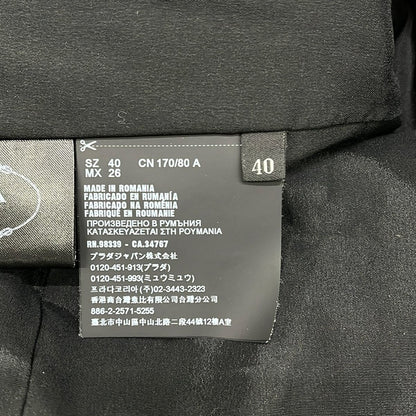 Prada Dress 40 M Black Long Sleeve Knee Length — view 4