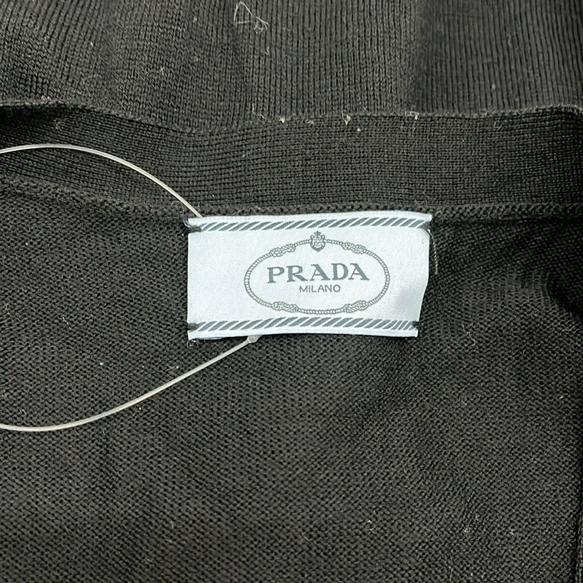 Prada Cardigan 38 Black Long Sleeve — view 3