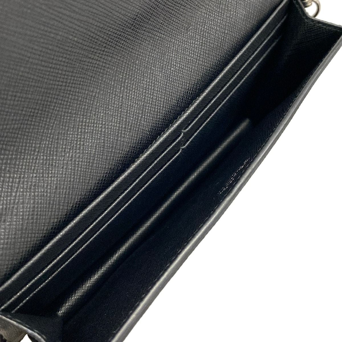 Prada Shoulder Bag Black Chain Leather — view 7