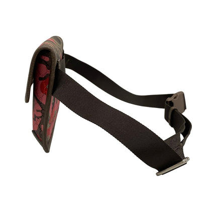 Gucci Waist Pouch Ophidia Small Belt Bag Beige Dark Brown Red Leather — view 4
