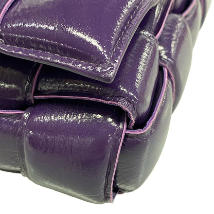 Bottega Veneta Shoulder Bag Padded Cassette Purple Leather — view 6