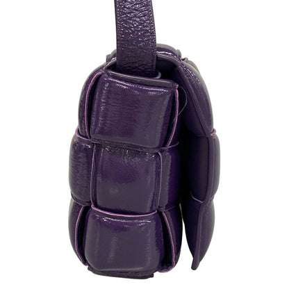 Bottega Veneta Shoulder Bag Padded Cassette Purple Leather — view 2