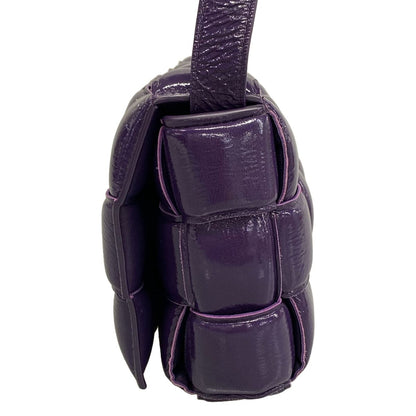 Bottega Veneta Shoulder Bag Padded Cassette Purple Leather — view 4