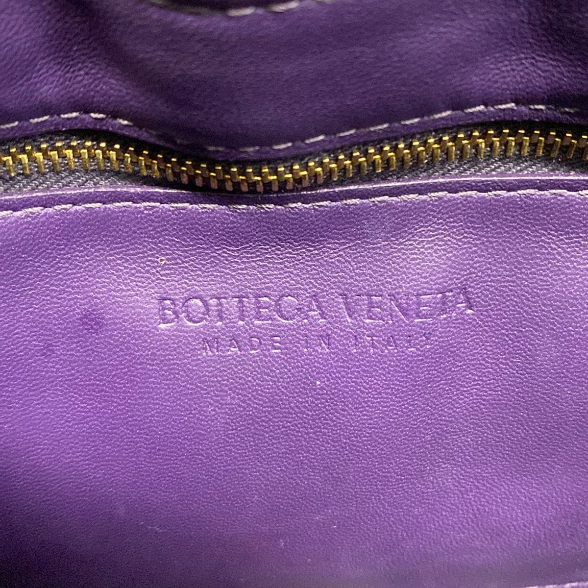 Bottega Veneta Shoulder Bag Padded Cassette Purple Leather — view 9