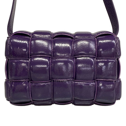 Bottega Veneta Shoulder Bag Padded Cassette Purple Leather — view 3
