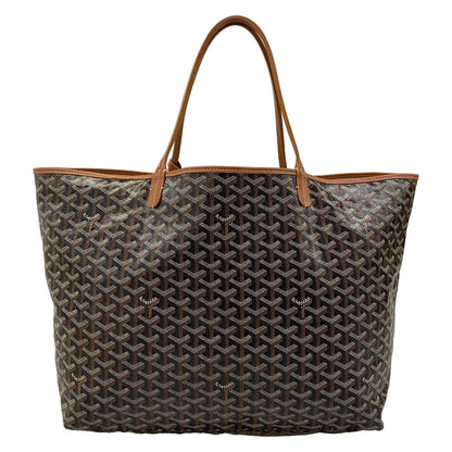 Goyard Tote Saint Louis GM Black Brown Leather