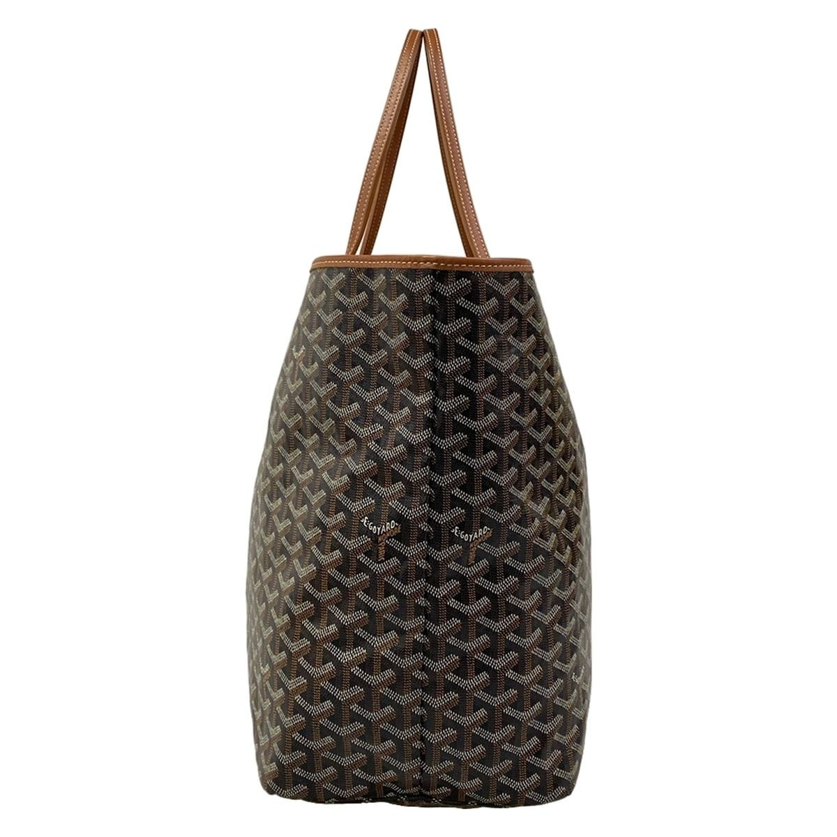 Goyard Tote Saint Louis GM Black Brown Leather — view 2