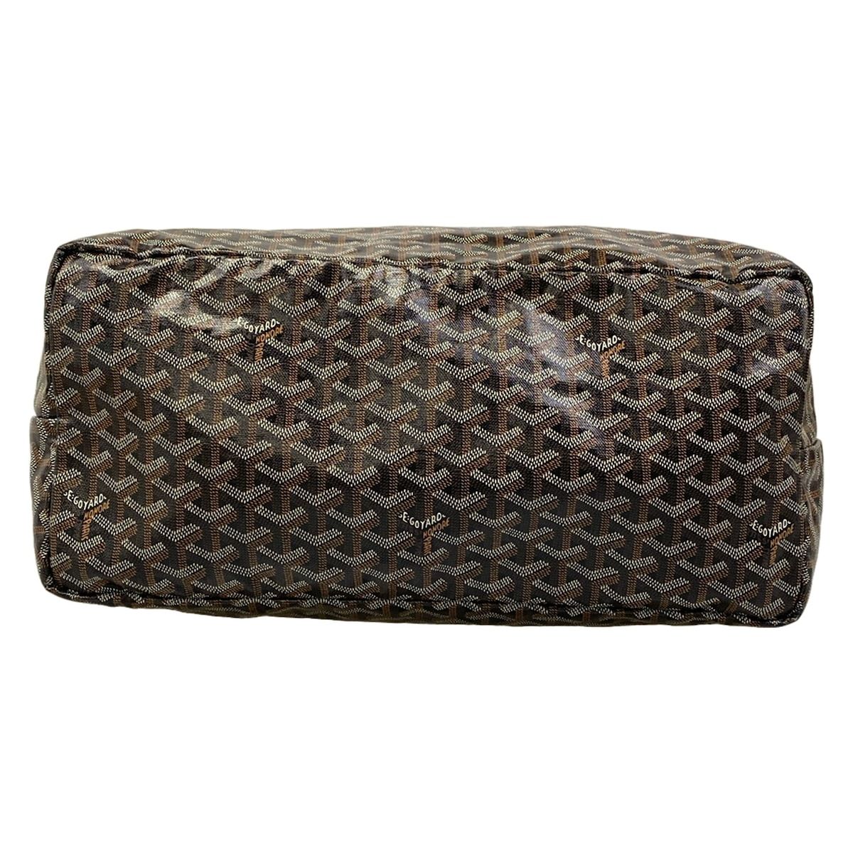 Goyard Tote Saint Louis GM Black Brown Leather — view 5