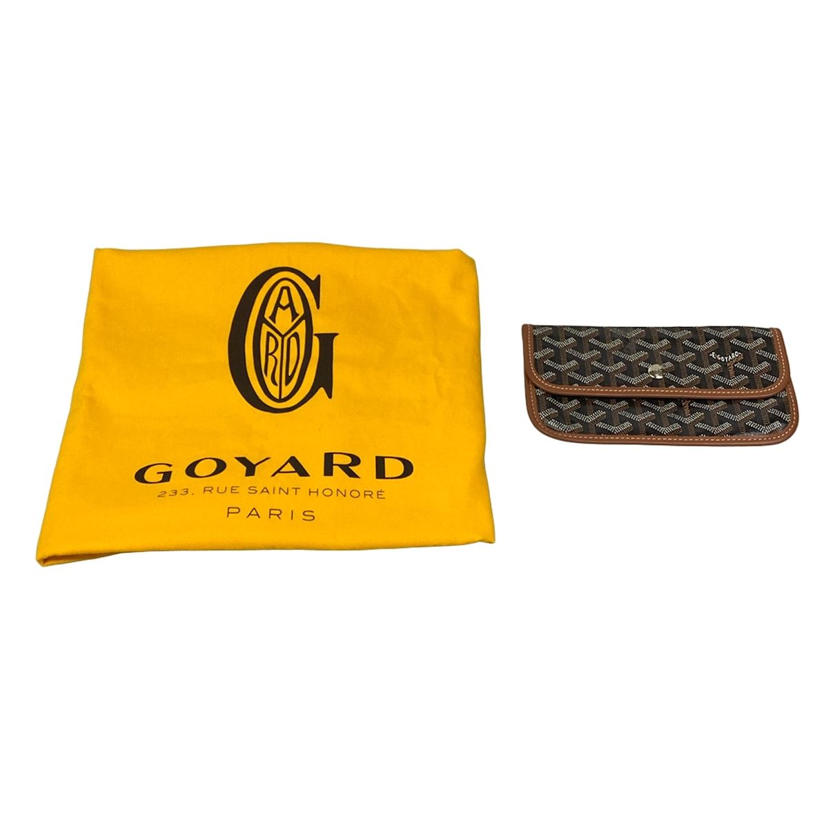 Goyard Tote Saint Louis GM Black Brown Leather — view 8