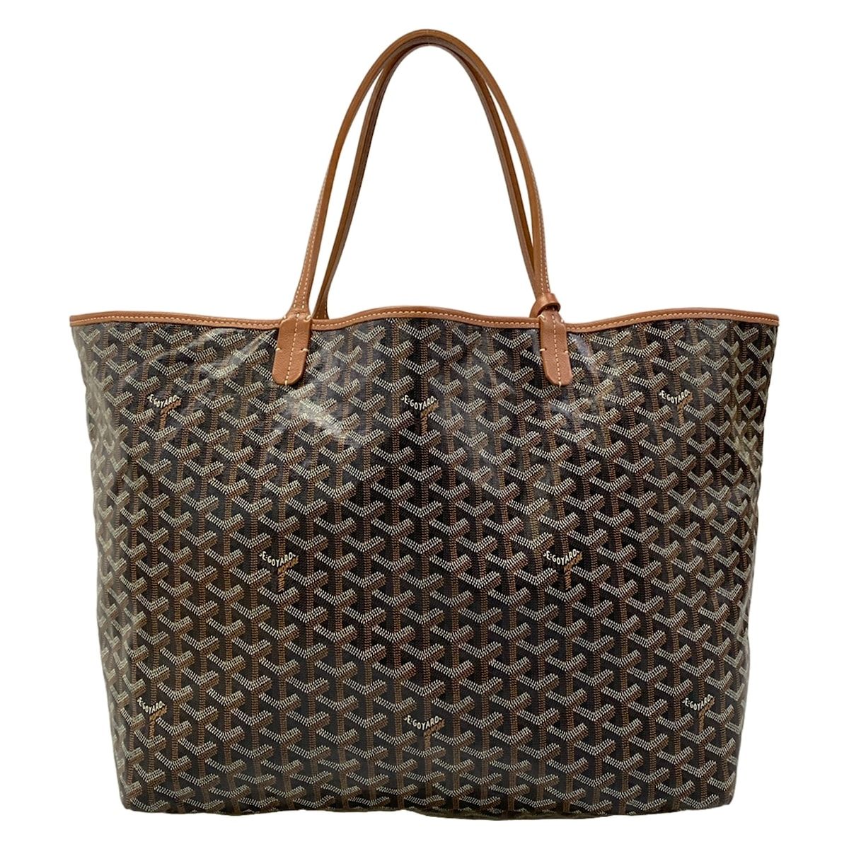 Goyard Tote Saint Louis GM Black Brown Leather — view 3