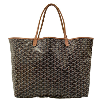 Goyard Tote Saint Louis GM Black Brown Leather — view 3