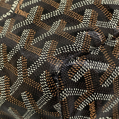 Goyard Tote Saint Louis GM Black Brown Leather — view 6