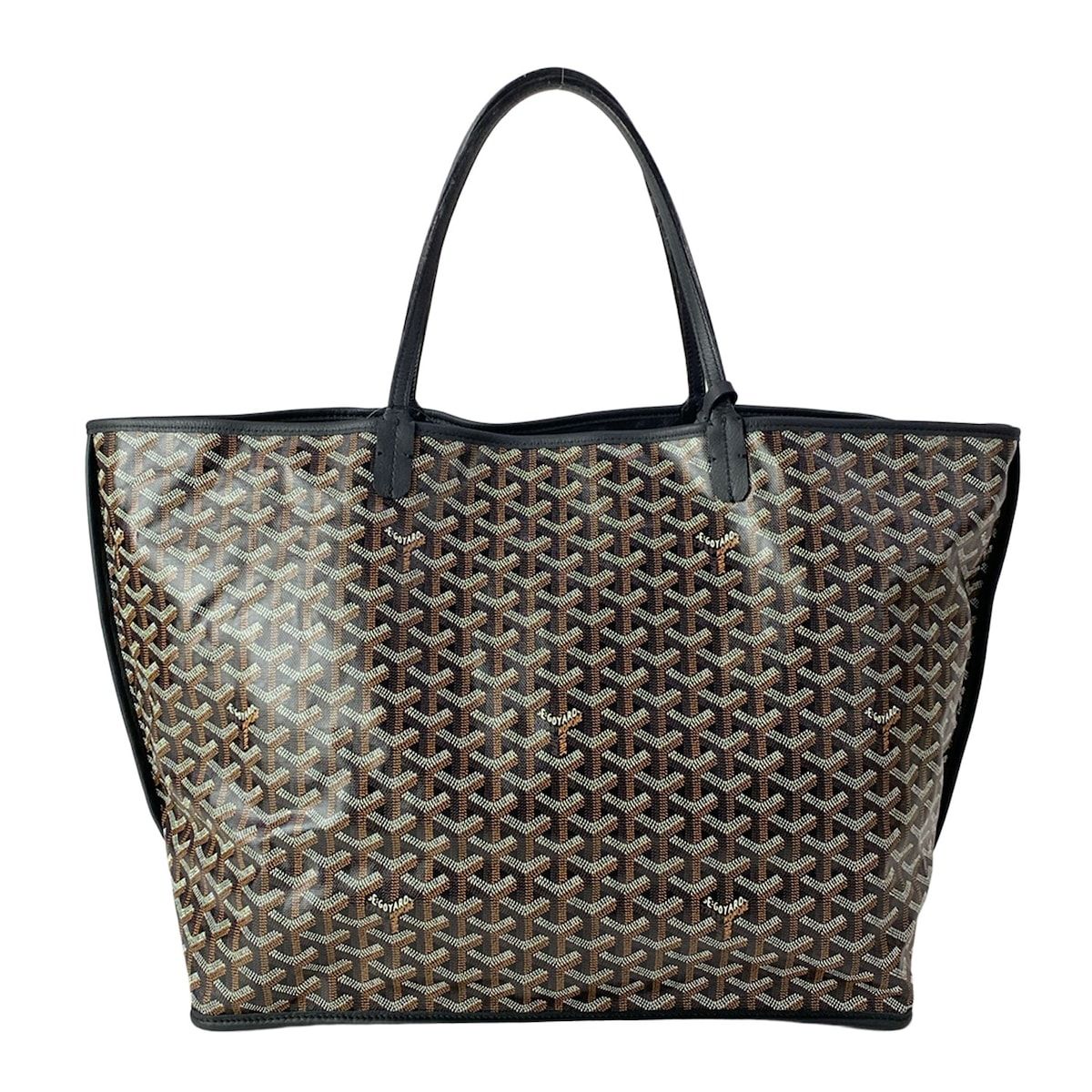 Goyard Tote Anjou GM Black Reversible Leather