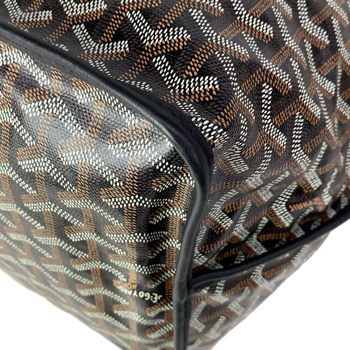 Goyard Tote Anjou GM Black Reversible Leather — view 7
