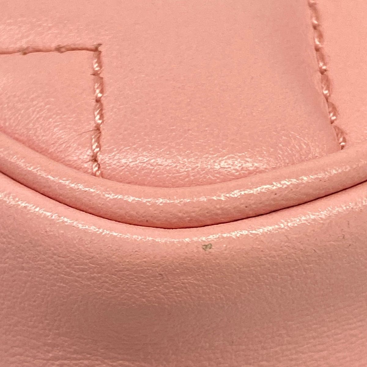Gucci Shoulder Bag GG Marmont Pink Chain Leather — view 6