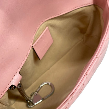 Gucci Shoulder Bag GG Marmont Pink Chain Leather — view 7