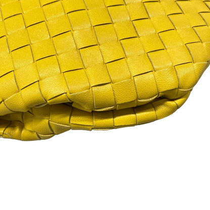 Bottega Veneta Shoulder Bag Intrecciato Yellow Leather — view 6