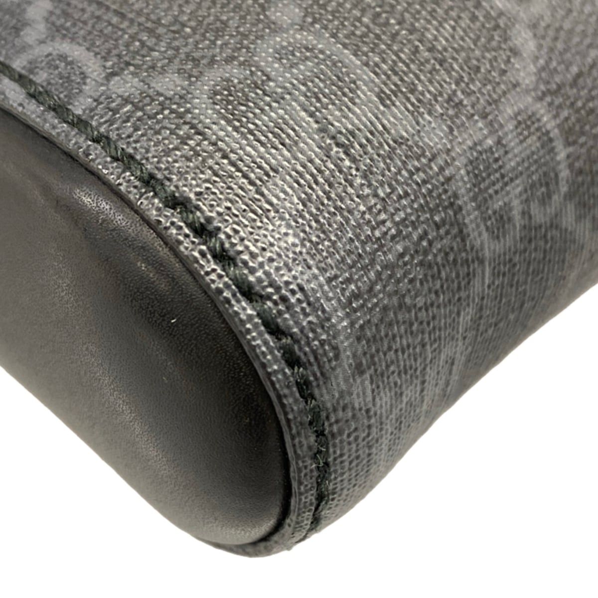 Gucci Shoulder Bag GG Plus Supreme Dark Gray Leather — view 6