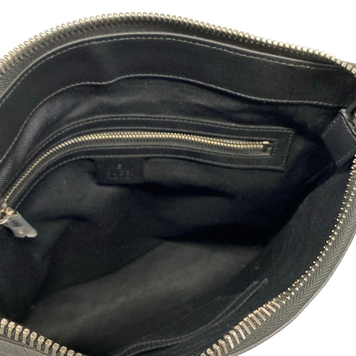 Gucci Shoulder Bag GG Plus Supreme Dark Gray Leather — view 7