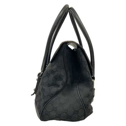 Gucci Handbag Horsebit GG Pattern Black Leather — view 4