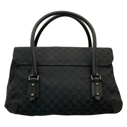 Gucci Handbag Horsebit GG Pattern Black Leather — view 3