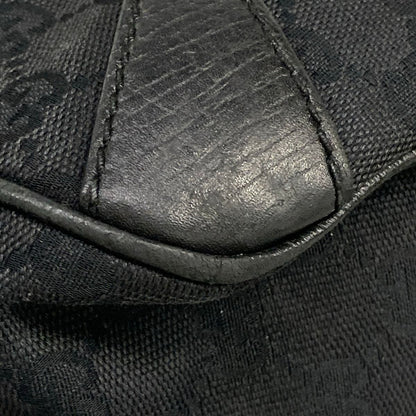 Gucci Handbag Horsebit GG Pattern Black Leather — view 6