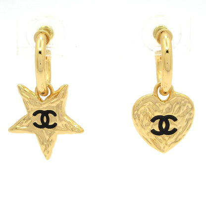 Chanel Earrings CC Logo Gold Star