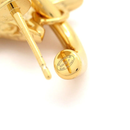 Chanel Earrings CC Logo Gold Star — view 5