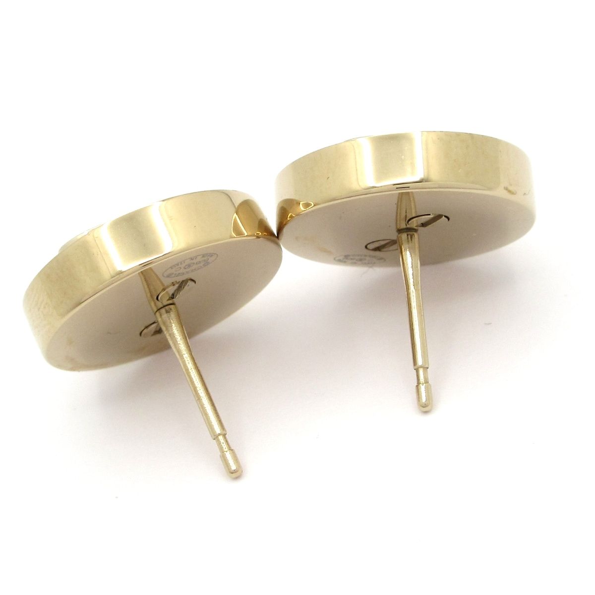 Chanel Earrings CC Logo Navy Silver Gold Denim Style — view 4