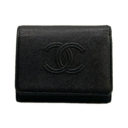 Chanel Trifold Wallet Black