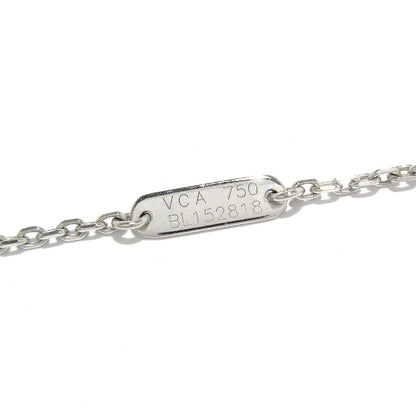 Van Cleef & Arpels Necklace Vintage Alhambra 18k White Gold Mother of Pearl — view 5