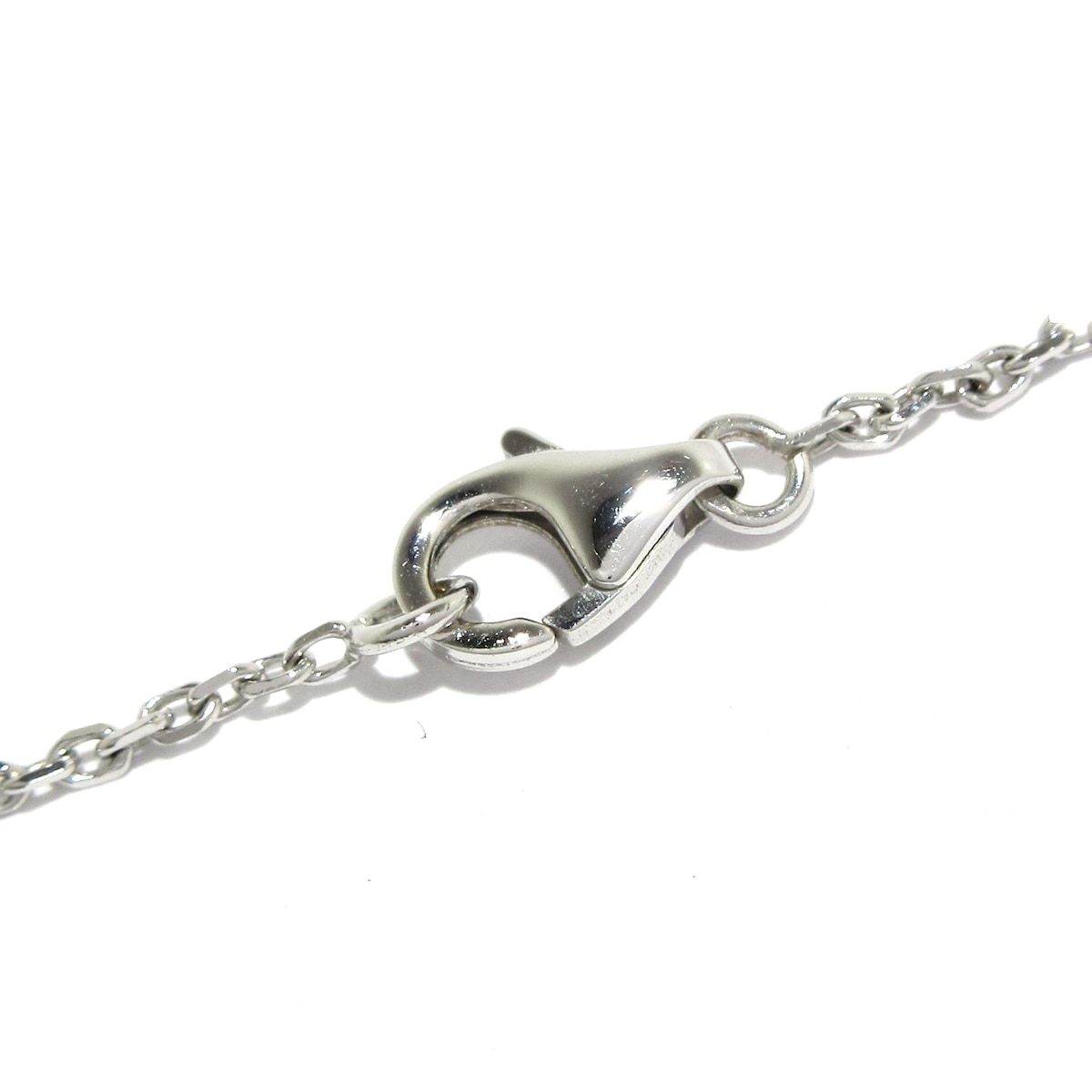 Van Cleef & Arpels Necklace Vintage Alhambra 18k White Gold Mother of Pearl — view 4