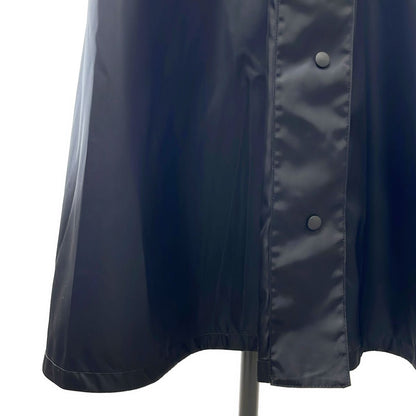 Prada Re-Nylon Triangle Logo Long Coat 36 Black — view 3