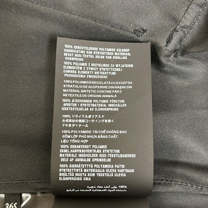 Prada Re-Nylon Triangle Logo Long Coat 36 Black — view 8
