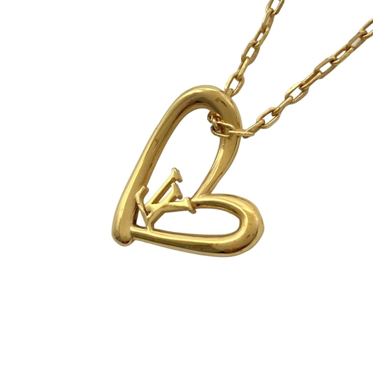 Louis Vuitton Necklace Collier Heart Foreign Love Gold — view 3