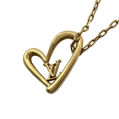 Louis Vuitton Necklace Collier Heart Foreign Love Gold