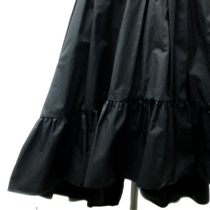 Fendi Cotton Studded Tiered Sleeveless Dress 38 Black — view 3