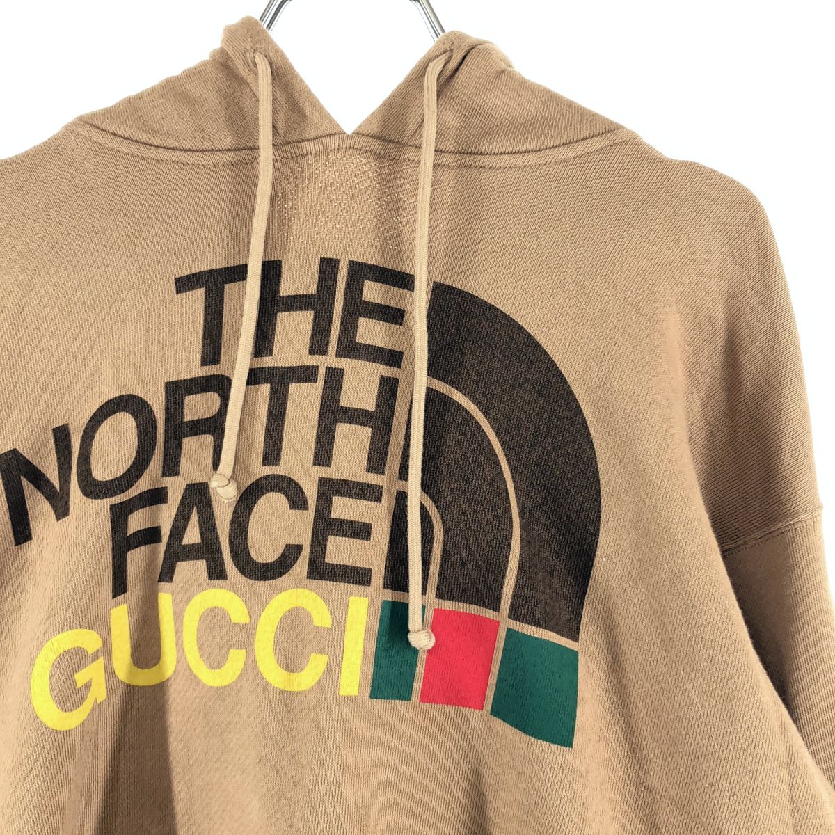 Gucci the North Face Logo Sweatshirt Hoodie XS Brown — view 2