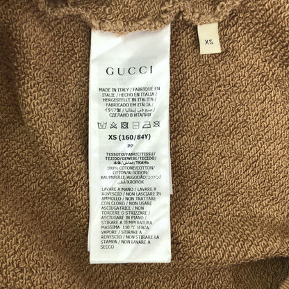 Gucci the North Face Logo Sweatshirt Hoodie XS Brown — view 6