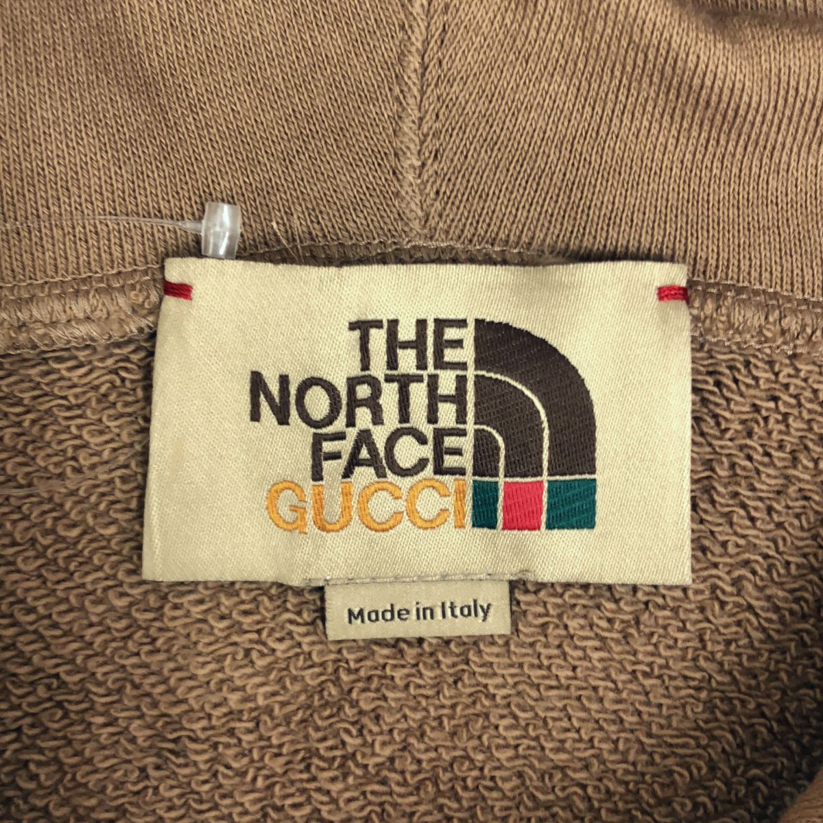 Gucci the North Face Logo Sweatshirt Hoodie XS Brown — view 5