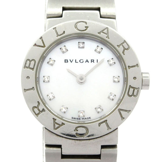 Bvlgari Watch Diamond Index SS White Shell