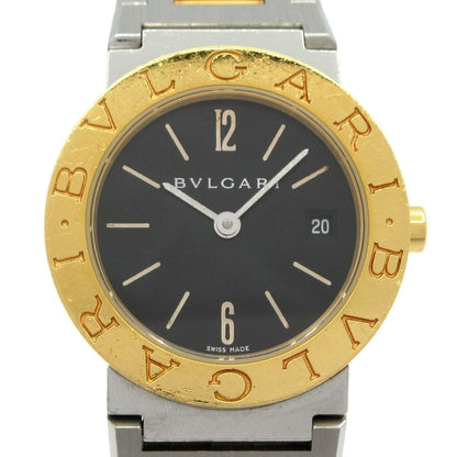 Bvlgari Watch SS 18k Yellow Gold Black
