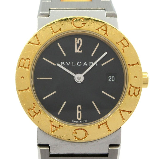 Bvlgari Watch SS 18k Yellow Gold Black