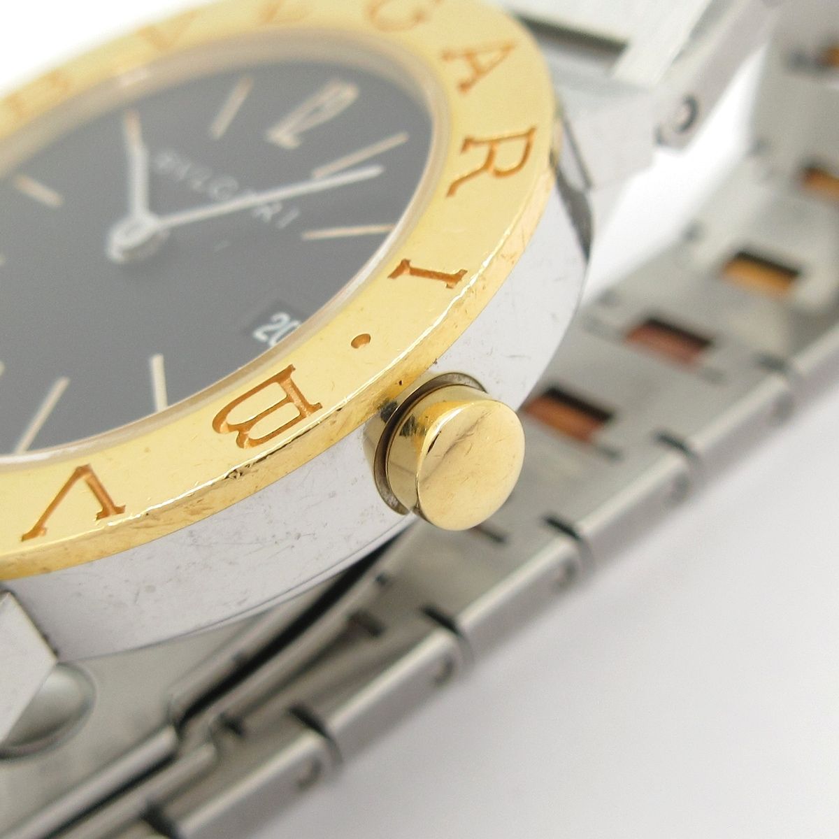 Bvlgari Watch SS 18k Yellow Gold Black — view 9