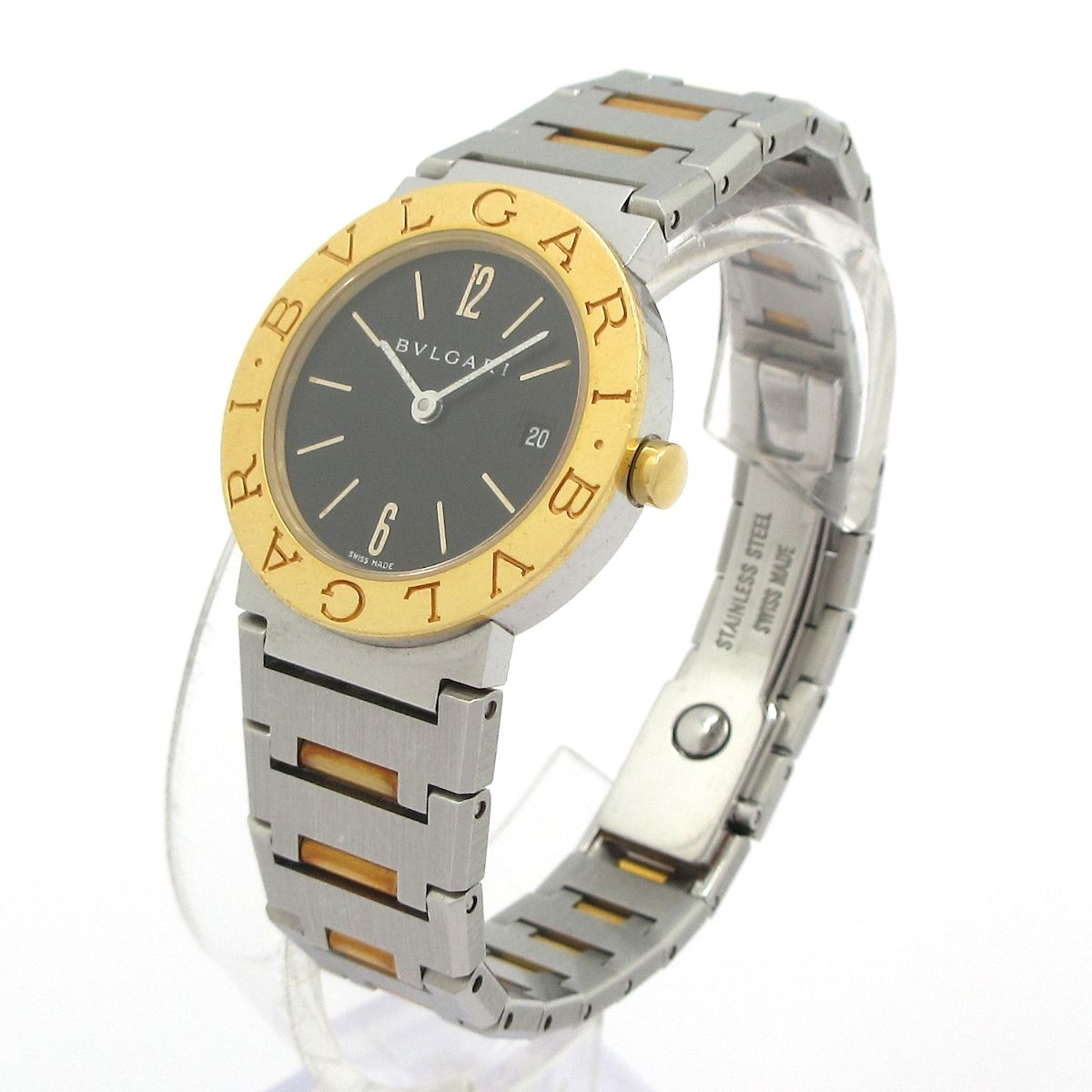 Bvlgari Watch SS 18k Yellow Gold Black — view 2