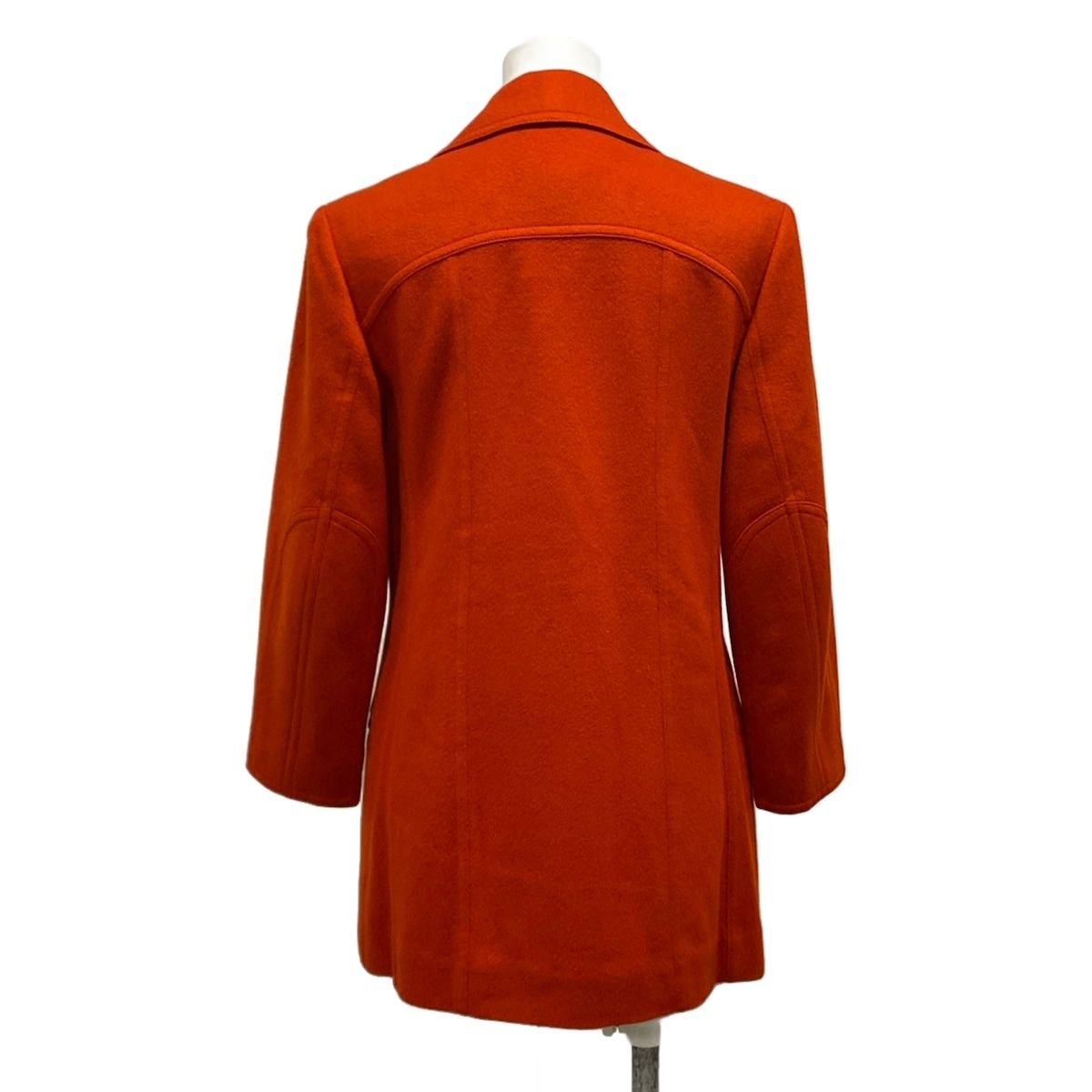 Hermes Coat 38 M Red Long Sleeve Winter Wool — view 2