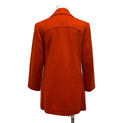 Hermes Coat 38 M Red Long Sleeve Winter Wool — view 2