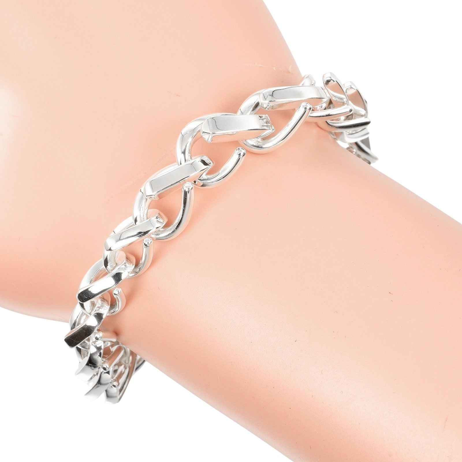 Tiffany & Co Forge Midi Amlink High Polish 17 cm 925 Sterling Silver Bracelet — view 3