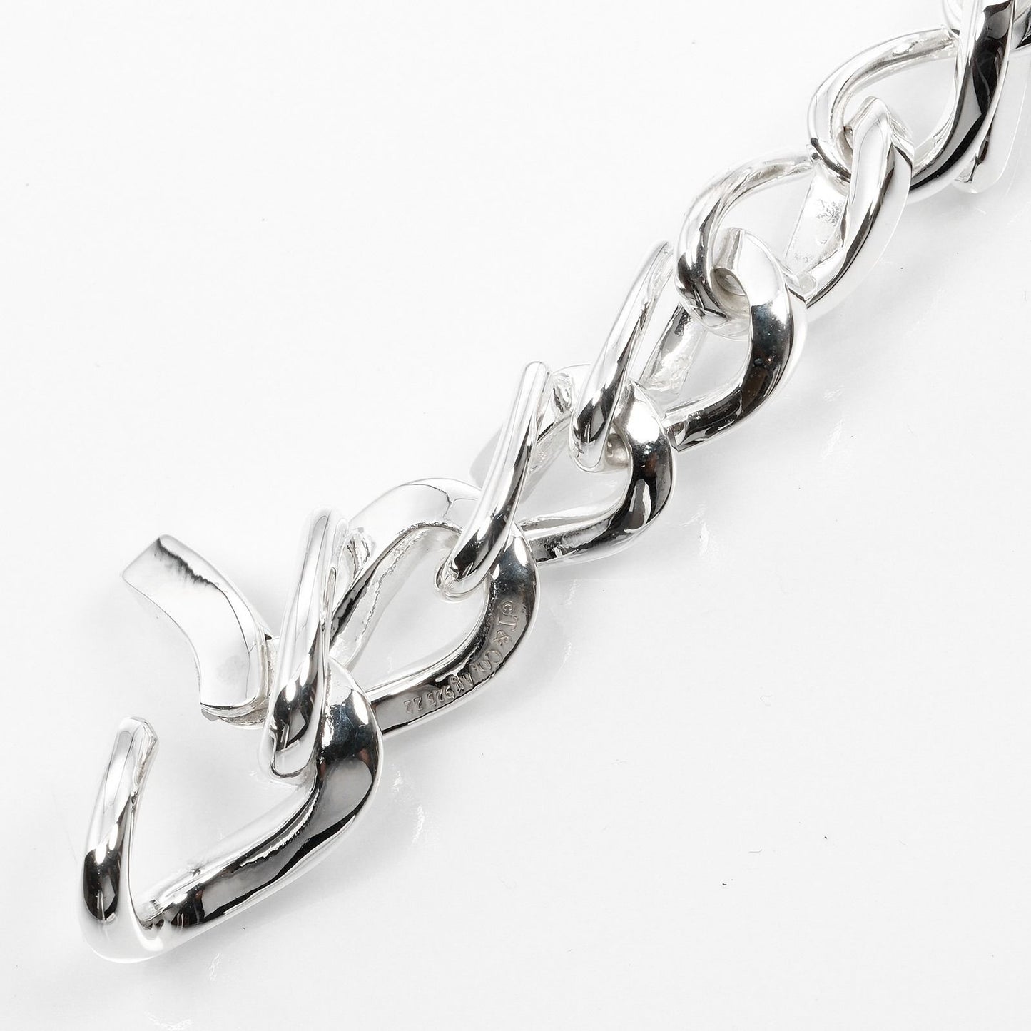Tiffany & Co Forge Midi Amlink High Polish 17 cm 925 Sterling Silver Bracelet — view 5
