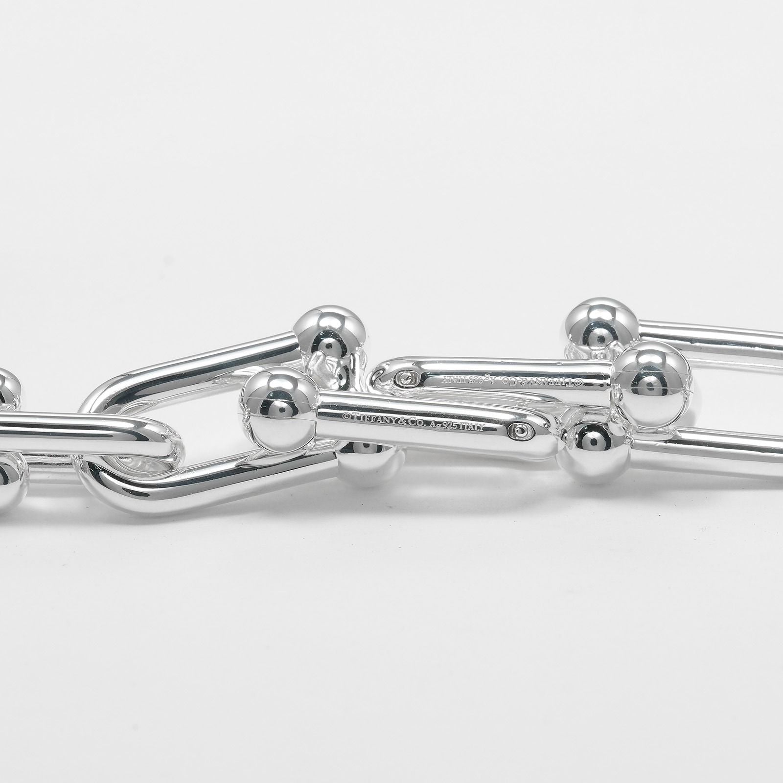 Tiffany & Co Graduated Link 925 Sterling Silver Earrings — view 4